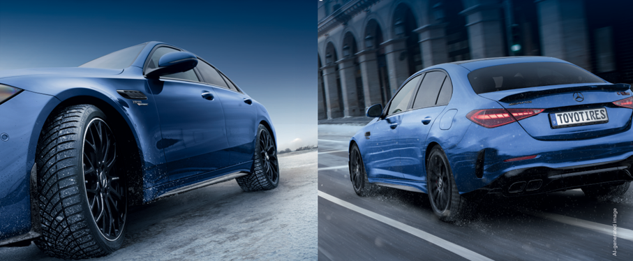 Mercedes auf Toyo Winter tires EWS1
